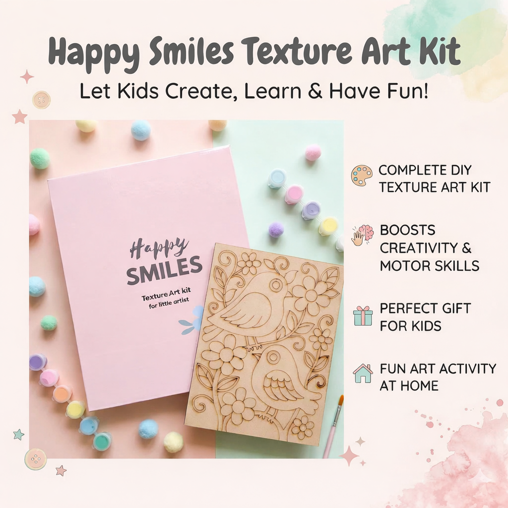 Happy Smiles Texture Art Bird Kit